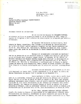Carta de Paula Rípodas para Carlos González Gartland