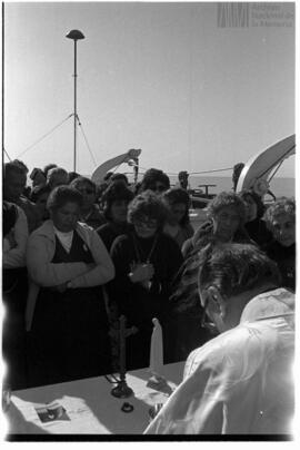 Fotografía de misa en Islas Malvinas