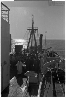 Fotografía de misa en Islas Malvinas
