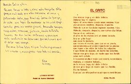 Tarjeta de Elba a Celia Jinkis de Korsunsky