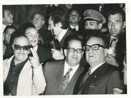 Fotografía de Héctor José Cámpora, Salvador Allende y Osvaldo Dorticós