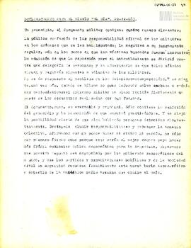 Declaración para el diario El día