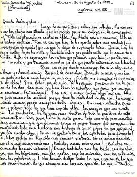 Carta de Ricardo Rípodas para Paula Rípodas