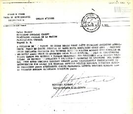 Copia de carta de Hernando Hurtado para el Procurador General de la Nación de Colombia, Guillermo...
