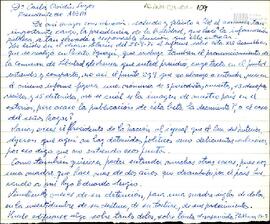 Carta de Celia Jinkis de Korsunsky a la Asociación de Entidades Periodísticas Argentinas (ADEPA)