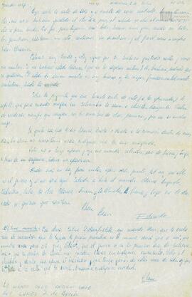 Carta de Eduardo Adolfo Capello a sus padres, Soledad Davi de Capello y Jorge Gabino Capello