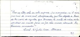 Anotación de Celia Jinkis de Korsunsky