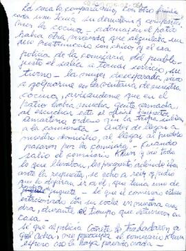Anotación sobre un operativo policial