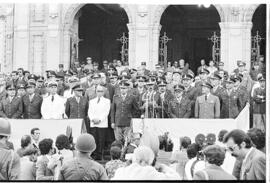 Fotografía de militares en acto conmemorativo del 164 de la Batalla de Tucumán