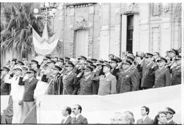 Fotografía de autoridades militares en acto conmemorativo del 164 aniversario de la Batalla de Tu...