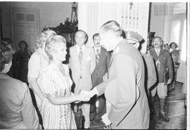 Fotografía del Presidente de facto Teniente General Jorge Rafael Videla en la Casa de Gobierno de...