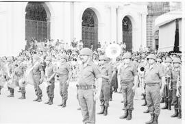 Fotografía de formación de soldados en acto conmemorativo del 164 aniversario de la Batalla de Tu...