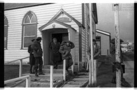 Fotografía de misa en Islas Malvinas
