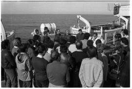 Fotografía de misa en Islas Malvinas