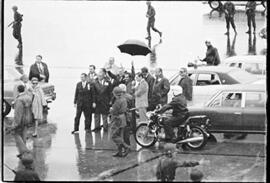 Fotografía de Juan Domingo Perón al arribar a la Argentina