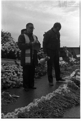 Fotografía de misa en Islas Malvinas