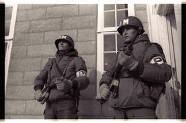 Fotografía del desembarco Argentino en el marco de la guerra de Malvinas