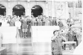 Fotografía de militares en acto conmemorativo del 164 de la Batalla de Tucumán