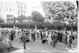 Fotografía del acto conmemorativo del 164 aniversario de la Batalla de Tucumán