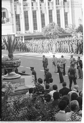 Fotografía de reporteros gráficos en el acto conmemorativo del 164 aniversario de la Batalla de T...