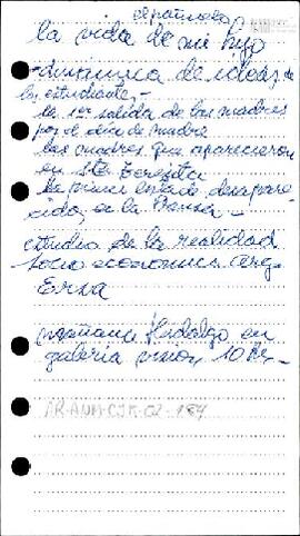 Anotación de Celia Jinkis de Korsunsky