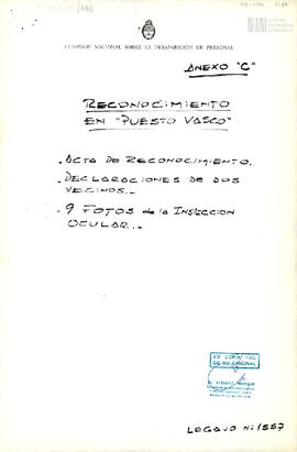 Actas de procedimiento de Puesto Vasco