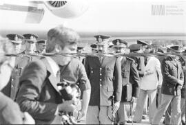 Fotografía del Presidente de facto Teniente General Jorge Rafael Videla, Comandante del III Cuerp...