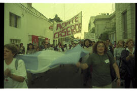 Fotografía de movilización por el conflicto provincial Correntino