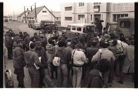 Fotografía del desembarco Argentino en el marco de la guerra de Malvinas