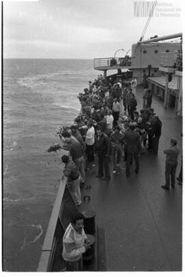 Fotografía de misa en Islas Malvinas