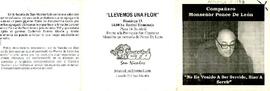 Folleto de promoción de recital