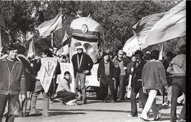 Fotografía de la movilización por el regreso de Juan Domingo Perón a la Argentina