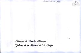 Invitación a la familia de Eduardo Sergio Korsunsky a un acto homenaje
