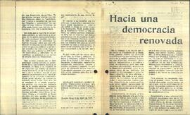 Artículo "Hacia una democracia renovada"