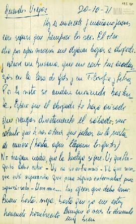 Carta de Eduardo Adolfo Capello a sus padres, Soledad Davi de Capello y Jorge Gabino Capello