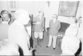 Fotografía del Presidente de facto Teniente General Jorge Rafael Videla en la Casa de Gobierno de...