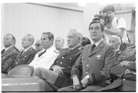 Fotografía del juicio del Consejo Supremo de las Fuerzas Armadas (CONSUFA) por la guerra de Malvinas