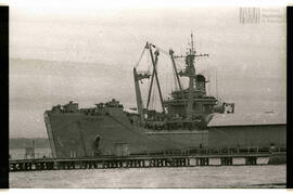 Fotografía del desembarco Argentino en el marco de la guerra de Malvinas