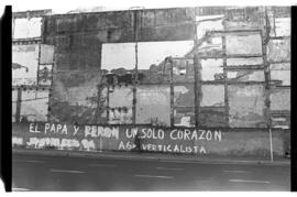 Fotografía de la visita a la Argentina del Papa Juan Pablo II