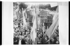 Fotografía de manifestación en apoyo a Juan Domingo Perón