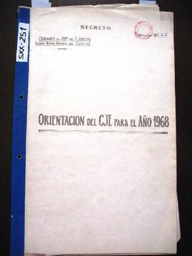 Copia de "Orientación del Comando en Jefe del Ejército para el año 1968"