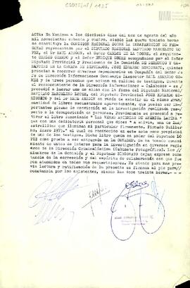 Actas de procedimientos de provincia de Mendoza