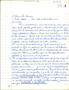 Borrador de carta de Celia Jinkis de Korsunsky a la Comisión Interamericana de Derechos Humanos (...