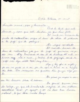 Carta de Eduardo Korsunsky a su mamá, papá y hermanas