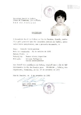 Certificado del Consulado General de Suecia