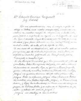 Carta al juez federal Eduardo Francisco Marquardt