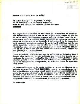 Carta de Carlos González Gartland para el Encargado de Negocios a cargo de la Embajada de la Repú...