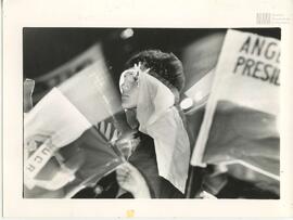 Fotografía del cierre de campaña de la Unión Cívica Radical (UCR)