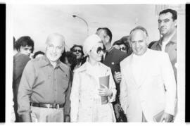 Fotografía de María Estela Martínez de Perón con José López Rega y Lorenzo Miguel