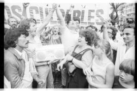 Serie de Fotografías de manifestación el día de la sentencia del Juicio a las Juntas